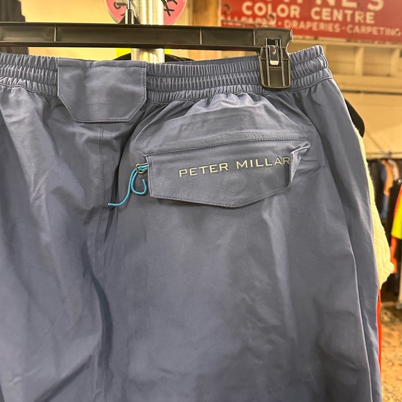 Peter Millar Navy Water Proof pull on golf pants Large - Picture 9 of 12